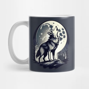 Howling wolf gift ideas Mug